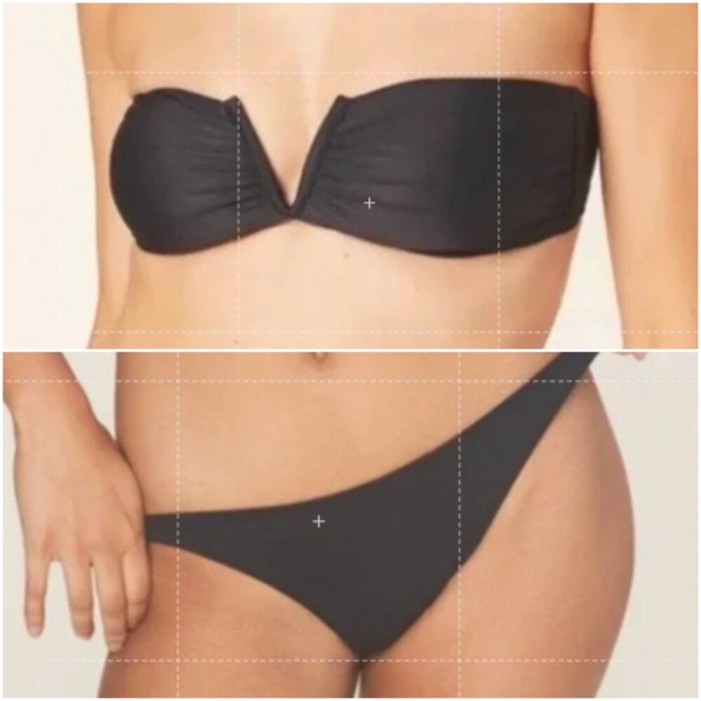 Andie Swim Bikini Black XL NWT, The Scala Top & The Tropez Bottom Demi Moore
